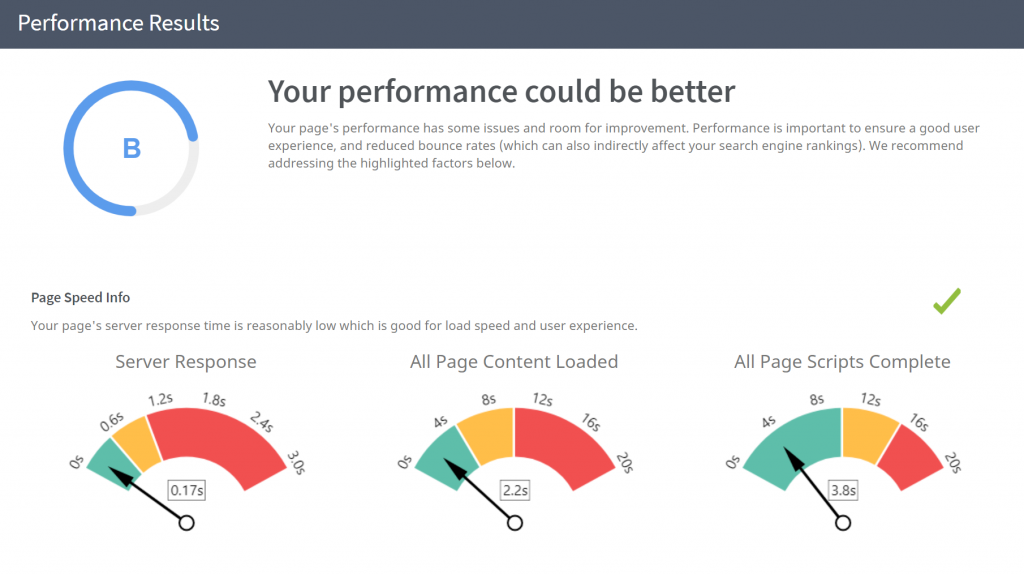 web sayfanızın hızını kontrol etme